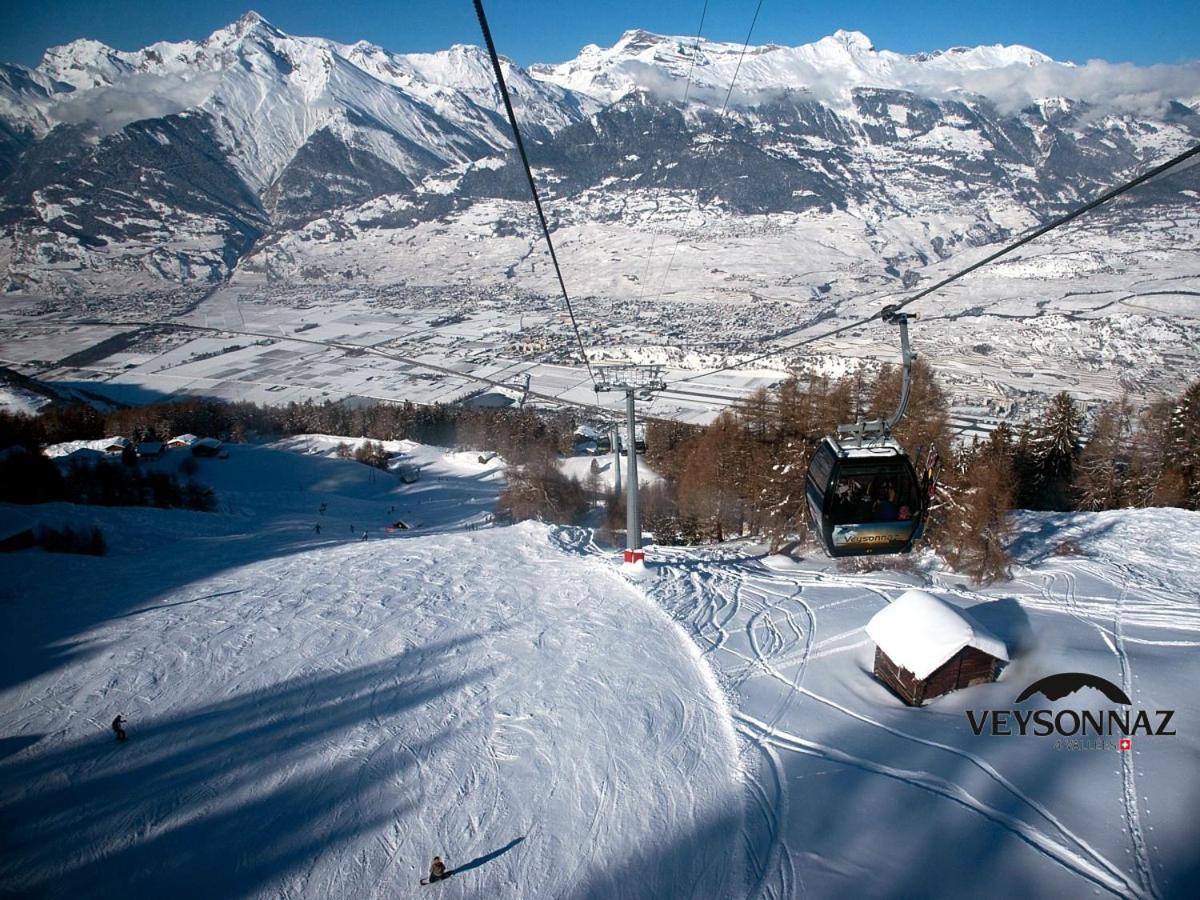 Cosy Studio For 4 Near Ski Lift, Melezes K22 Veysonnaz Ngoại thất bức ảnh